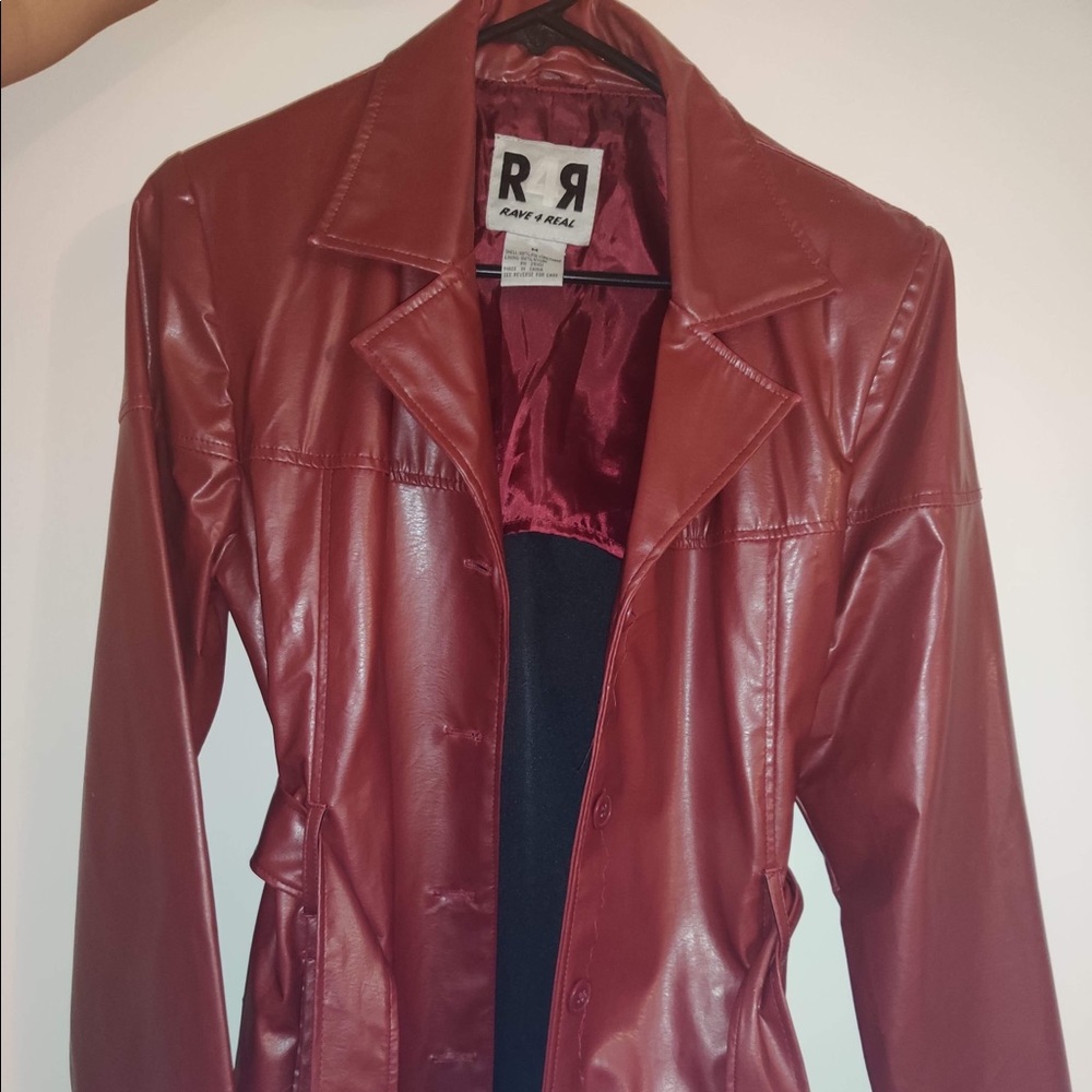 Red pleather jacket